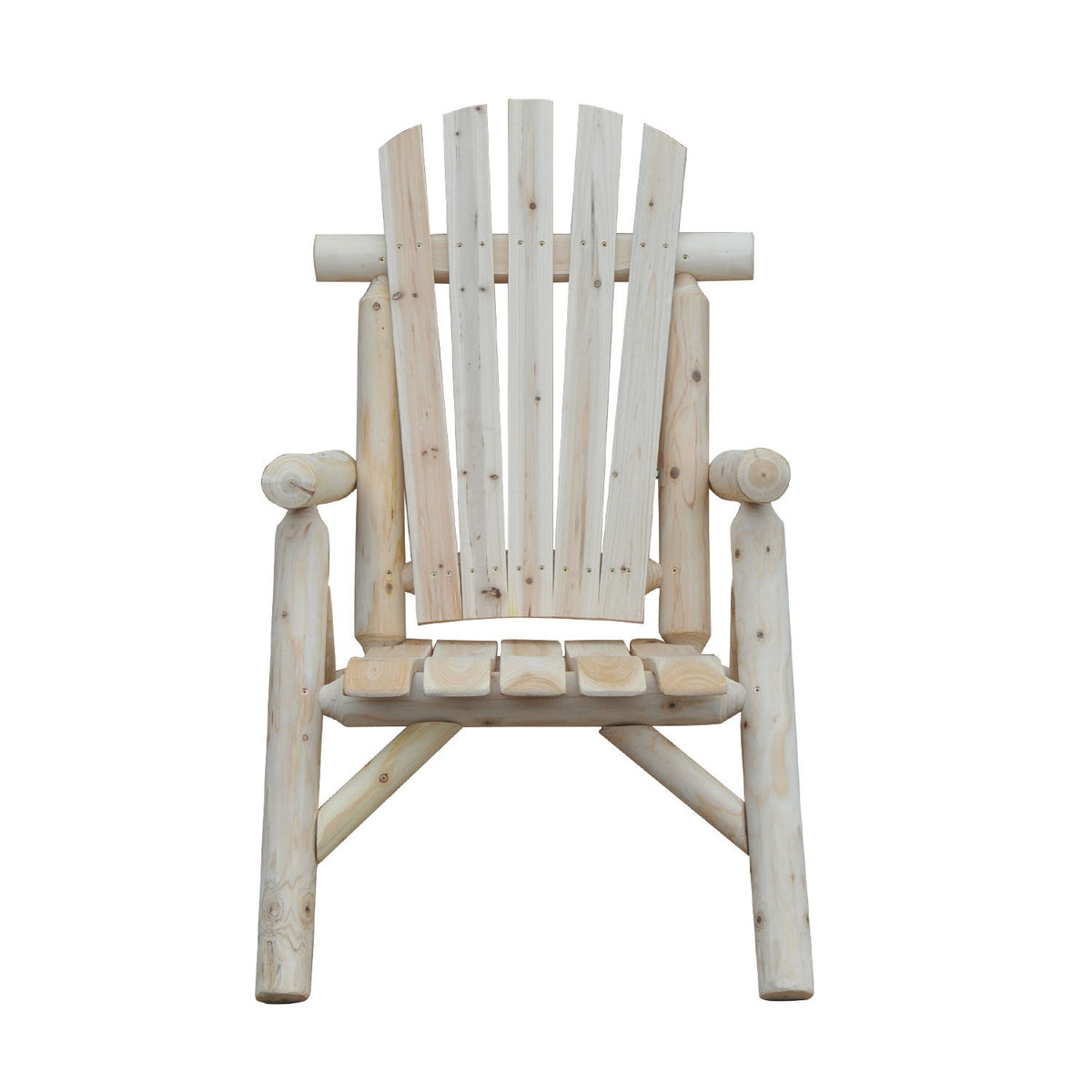 Adirondack Garden Chair Garden Chair Wooden Chair High-Back With Armrest Natural Fir Wood 83 X 68 X 101 Cm