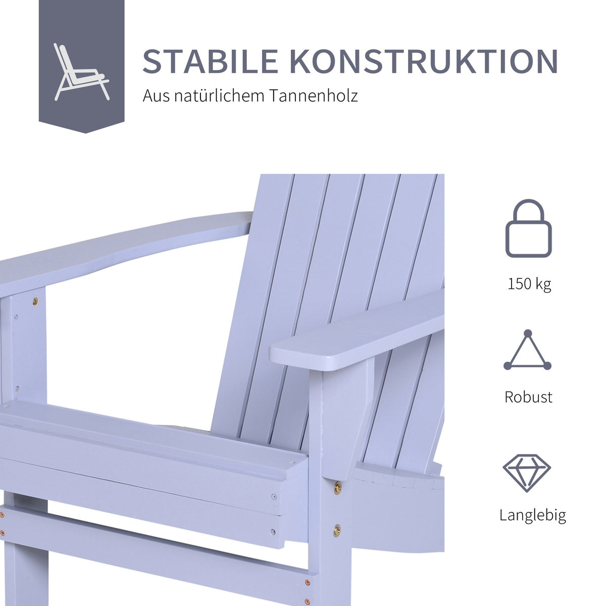 Adirondack Garden Chair With Cup Holder Garden Lounger Balcony Chair Solid Wood Gray 72.5 X 97 X 93 Cm