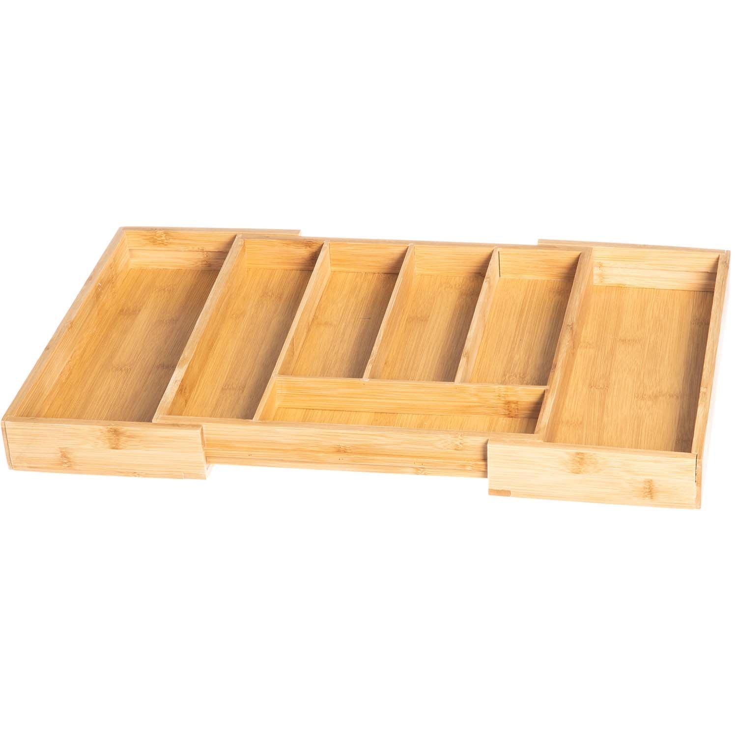 Adjustable Bamboo Cutlery Tray