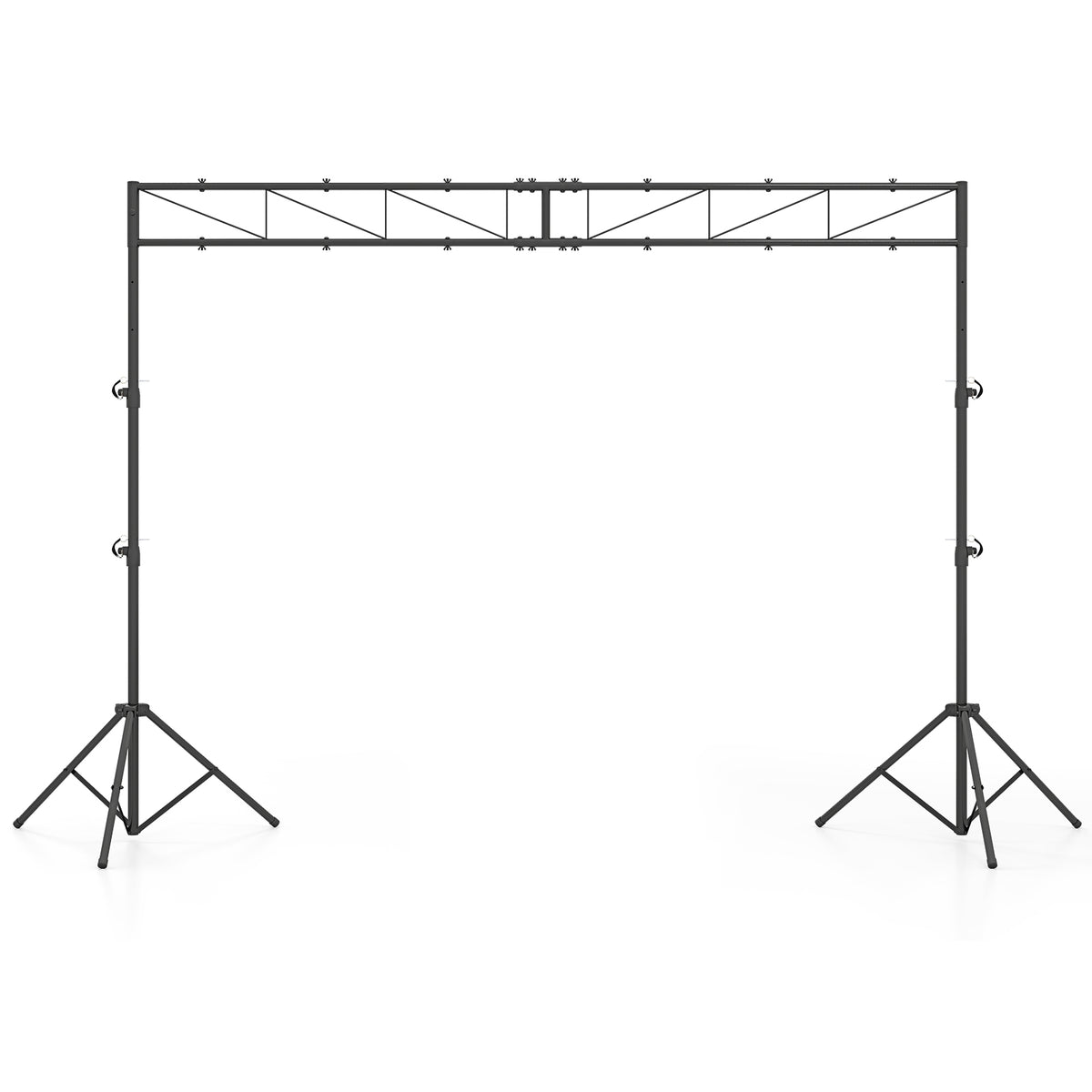 Adjustable DJ Light Stand with Crossbar, 140–265 cm Height