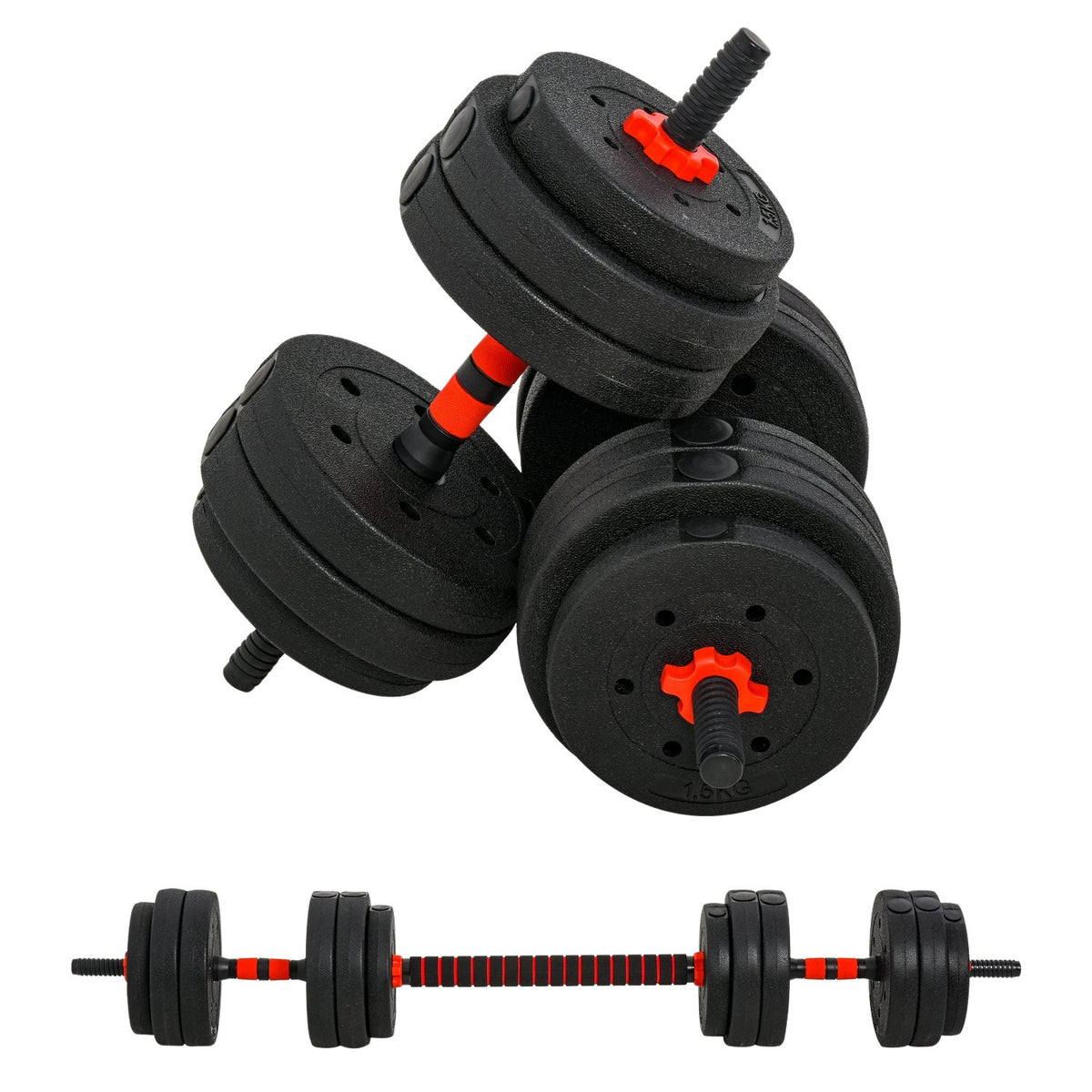 Adjustable Dumbbell Set 25Kg Professional Weight Lifting, Dumbbell & Barbell, Strength Training For Home, Fitness