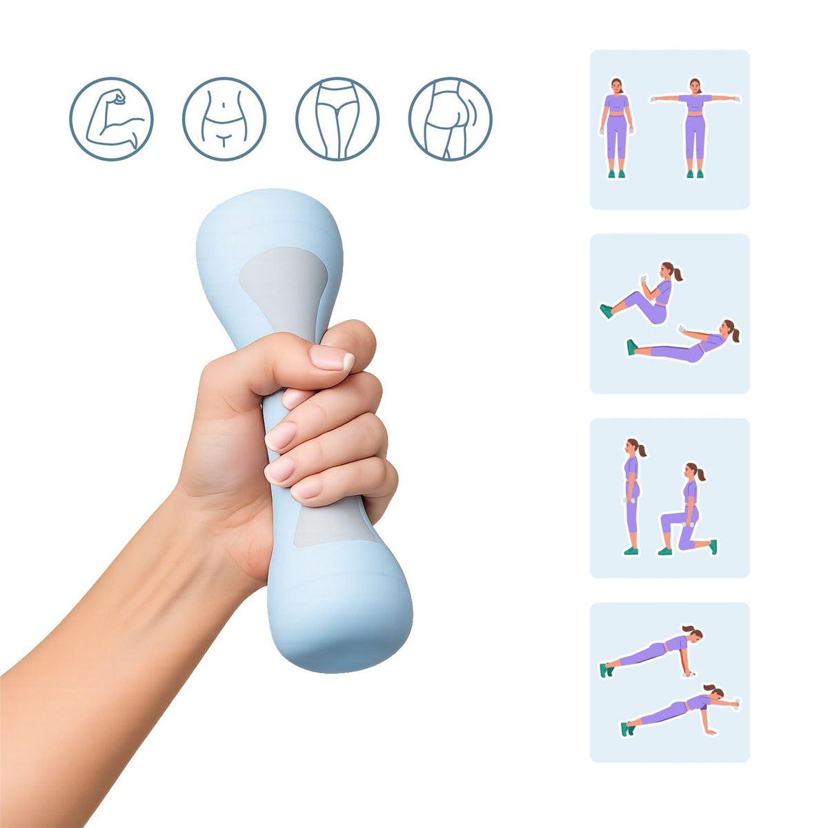 Adjustable Dumbbells Set – Ergonomic Grip, Home Fitness
