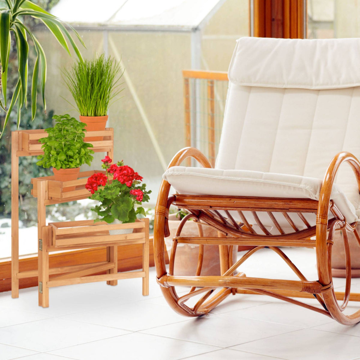Adjustable Flower Ladder Rack