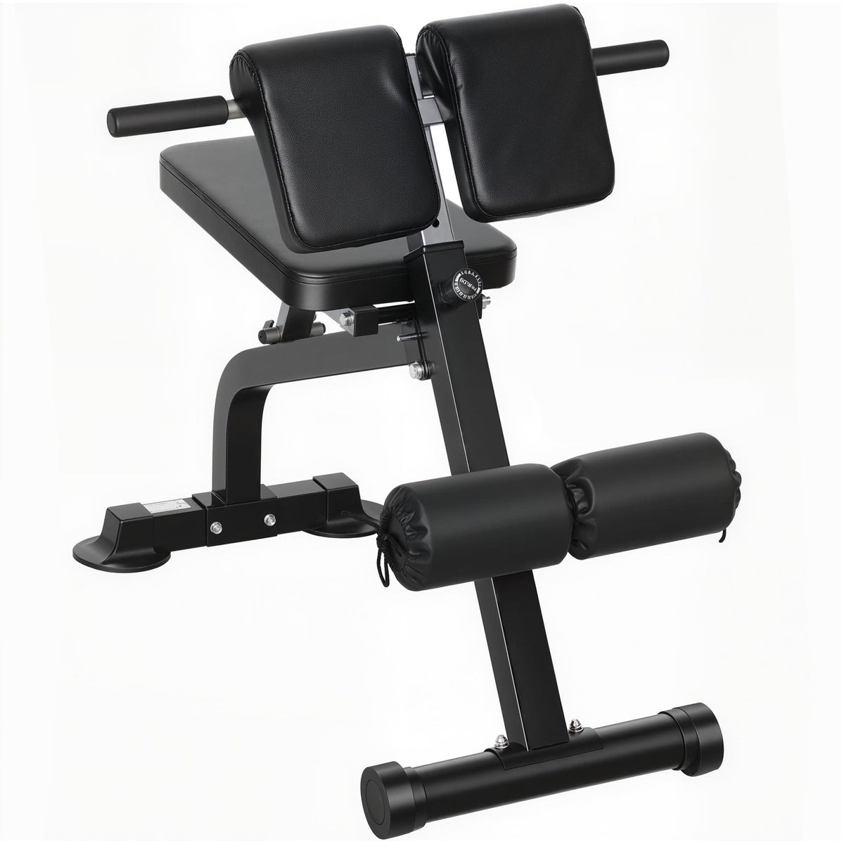 Adjustable Folding Weight Bench, Steel Frame, Black