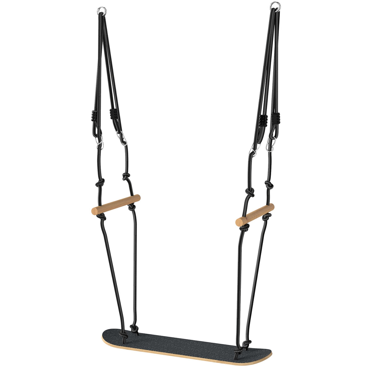 Adjustable Height Kids Skateboard Swing with Non-Slip Board