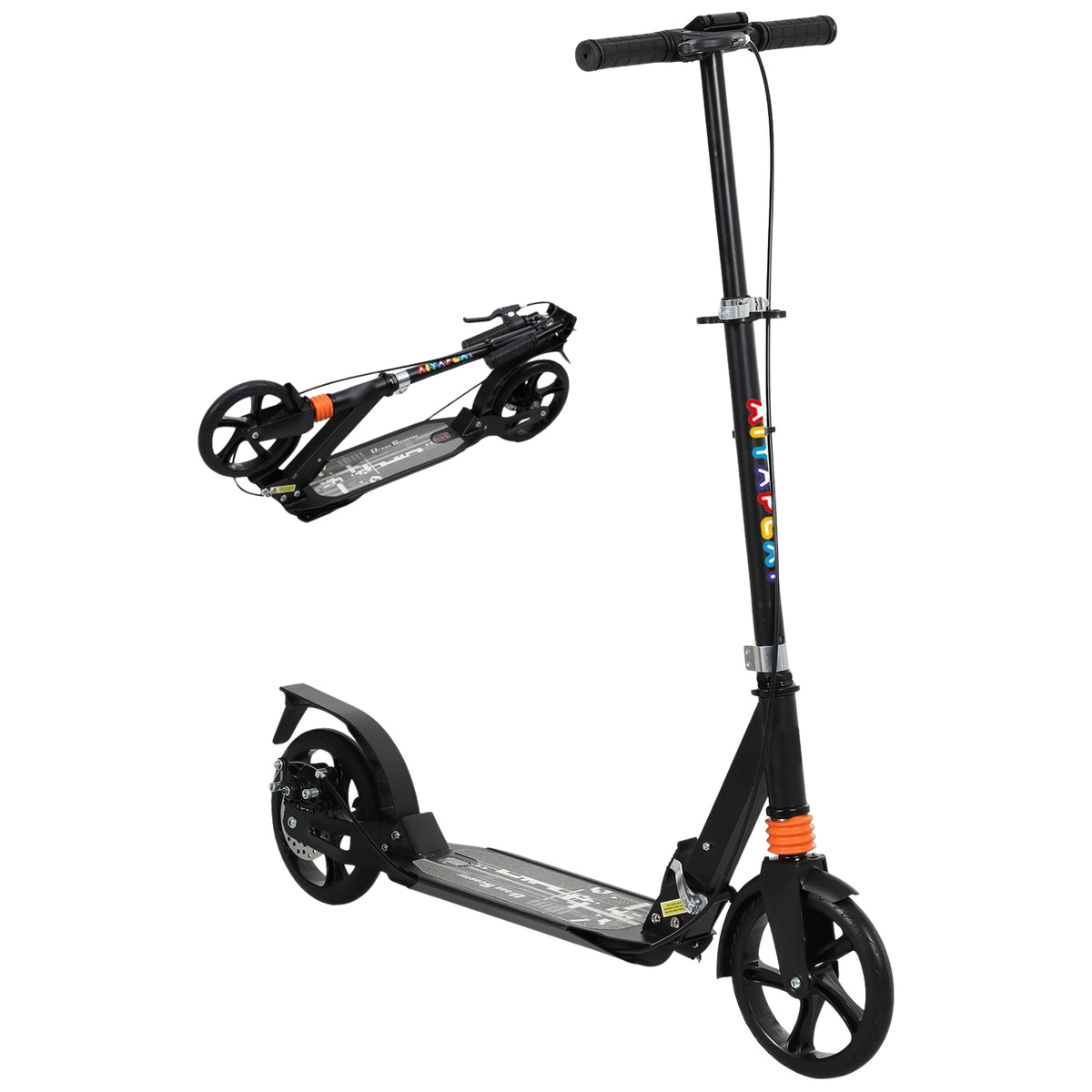 Adjustable Kids Scooter with Brakes, Foldable, Ages 6-12