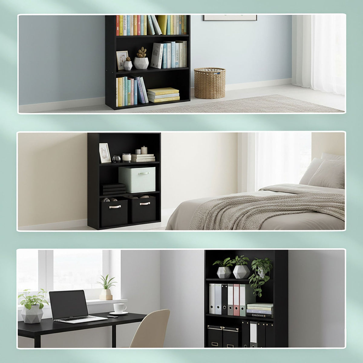 Adjustable Shelf Bookcase – Freestanding Storage Unit
