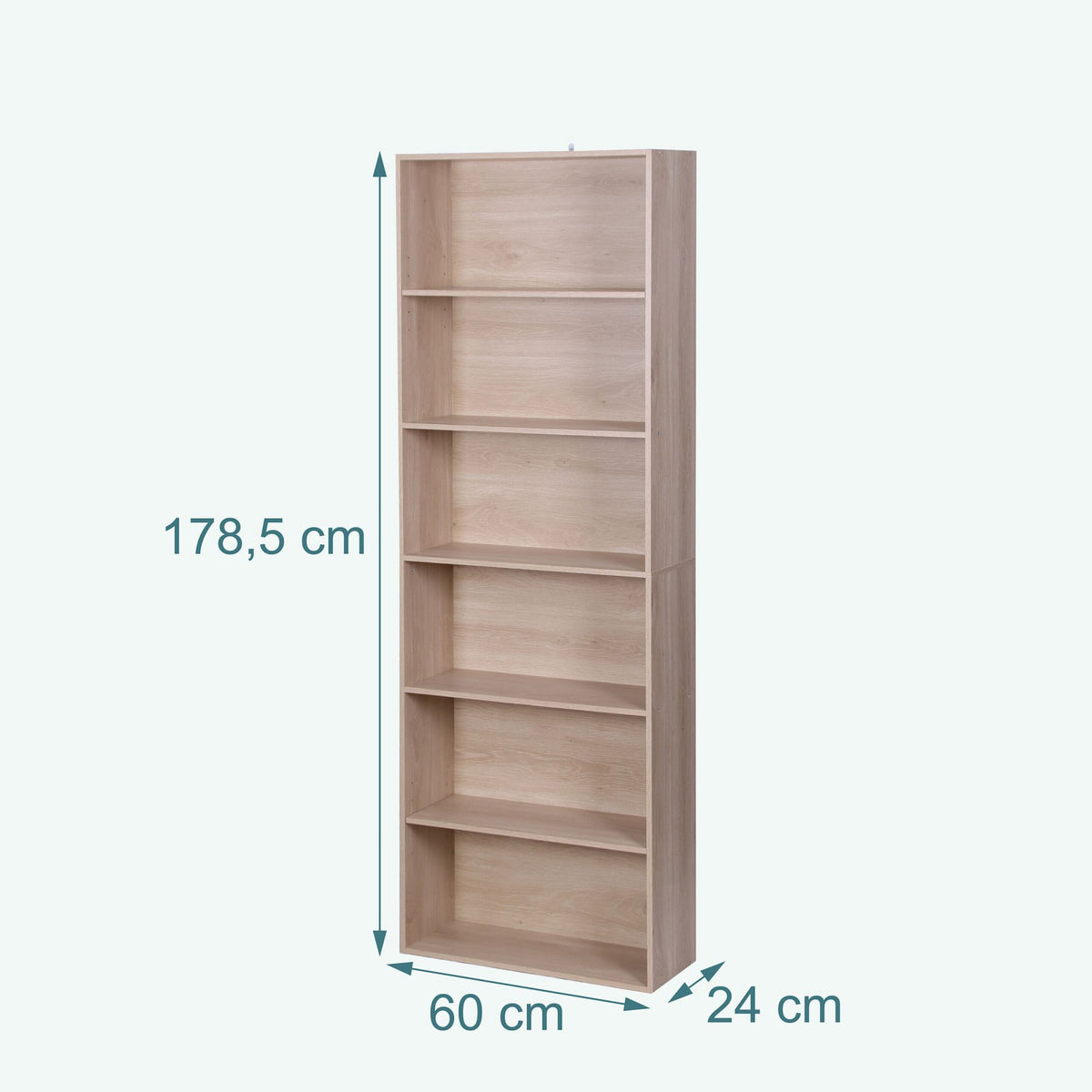 Adjustable Shelf Bookcase – Freestanding Storage Unit