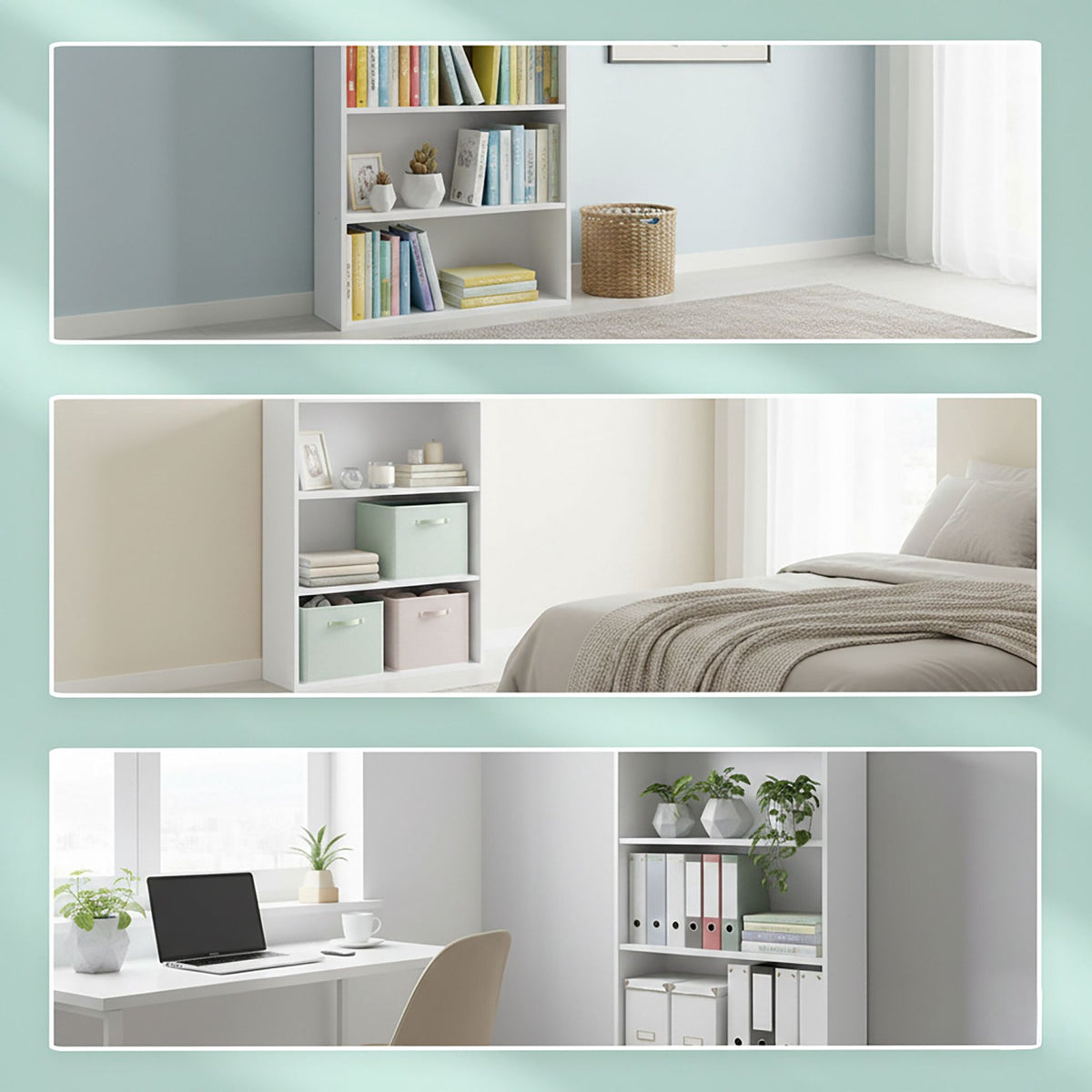 Adjustable Shelf Bookcase – Freestanding Storage Unit