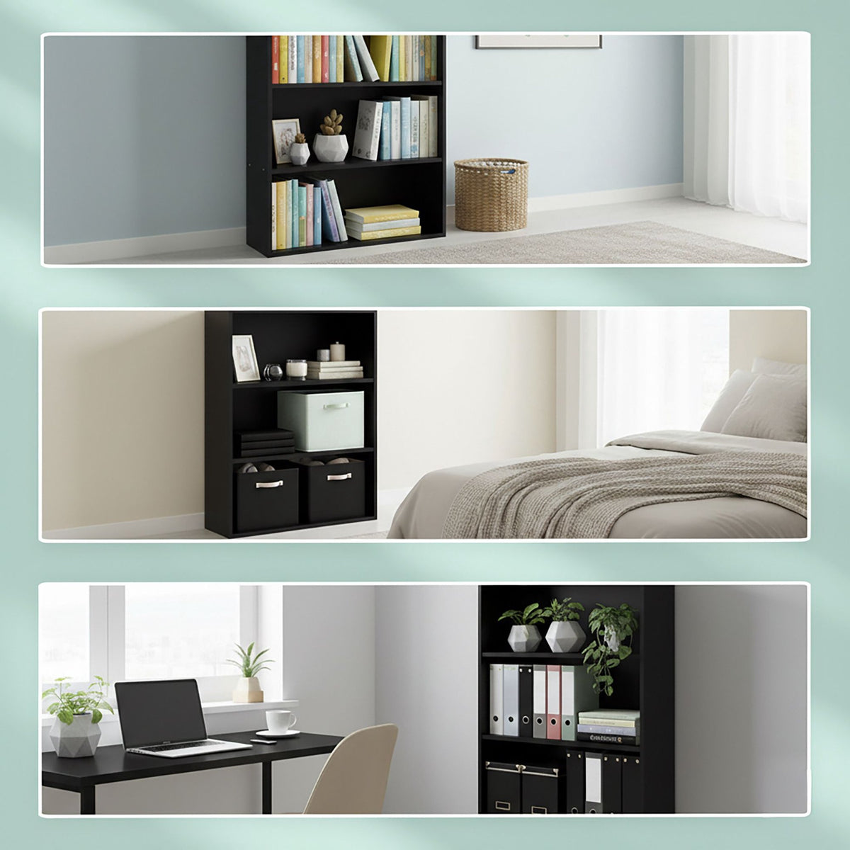 Adjustable Shelf Bookcase – Freestanding Storage Unit