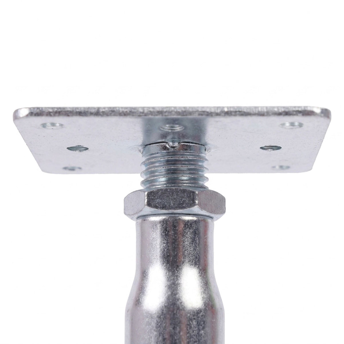 Adjustable Steel Post Supports, Set of 4 – Silver
