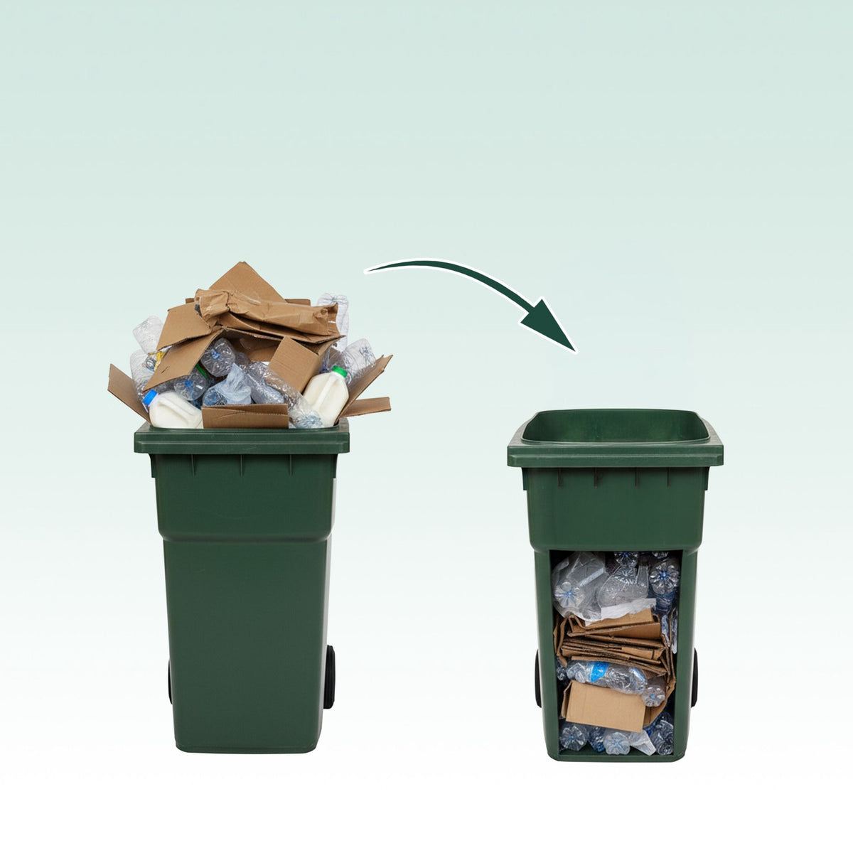 Adjustable Steel Waste Compactor for Bins