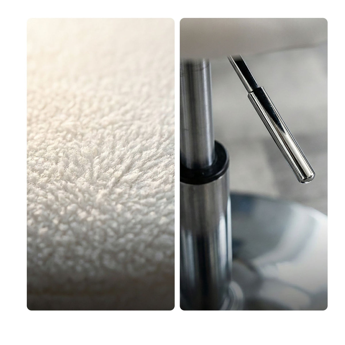 Adjustable White Make-Up Stool with Swivel and Gas Lift