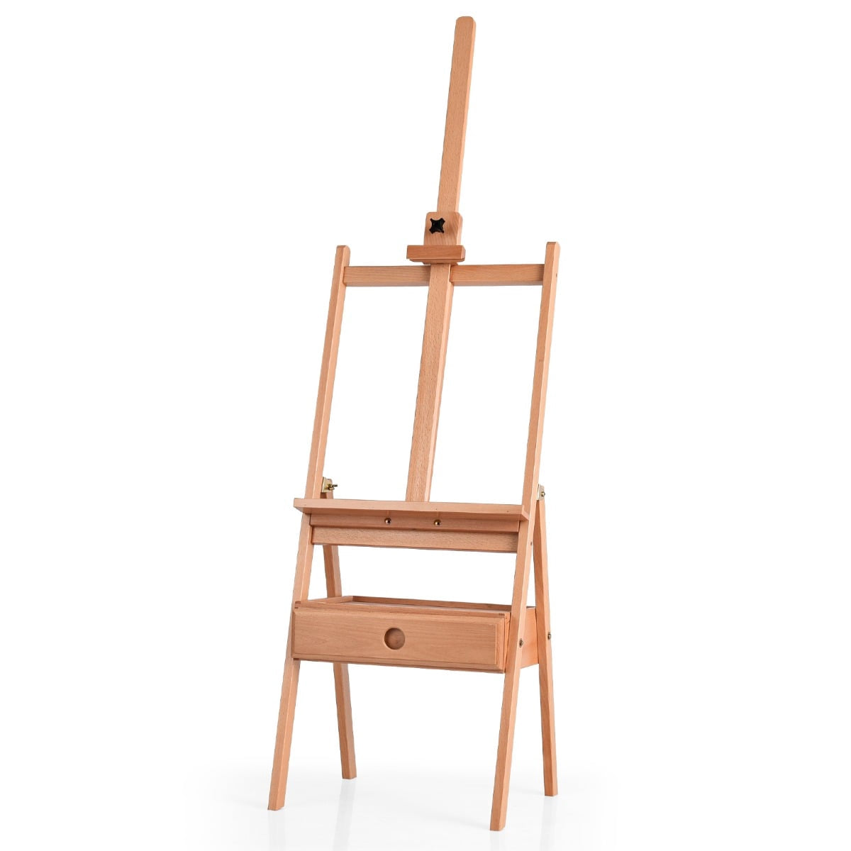 Adjustable Wooden Easel with Drawer for Artists