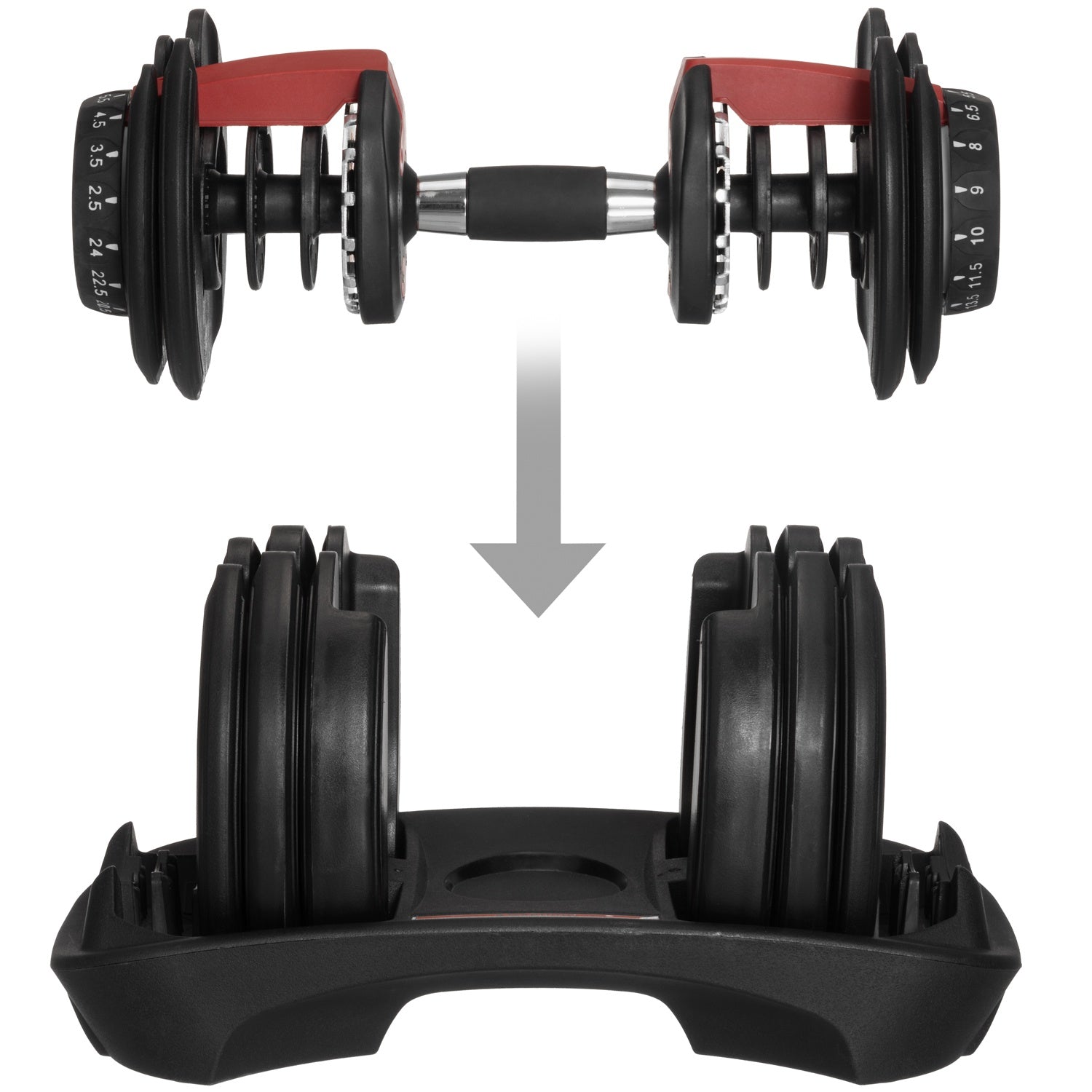 Adjustable dumbbell 2.5-24 kg