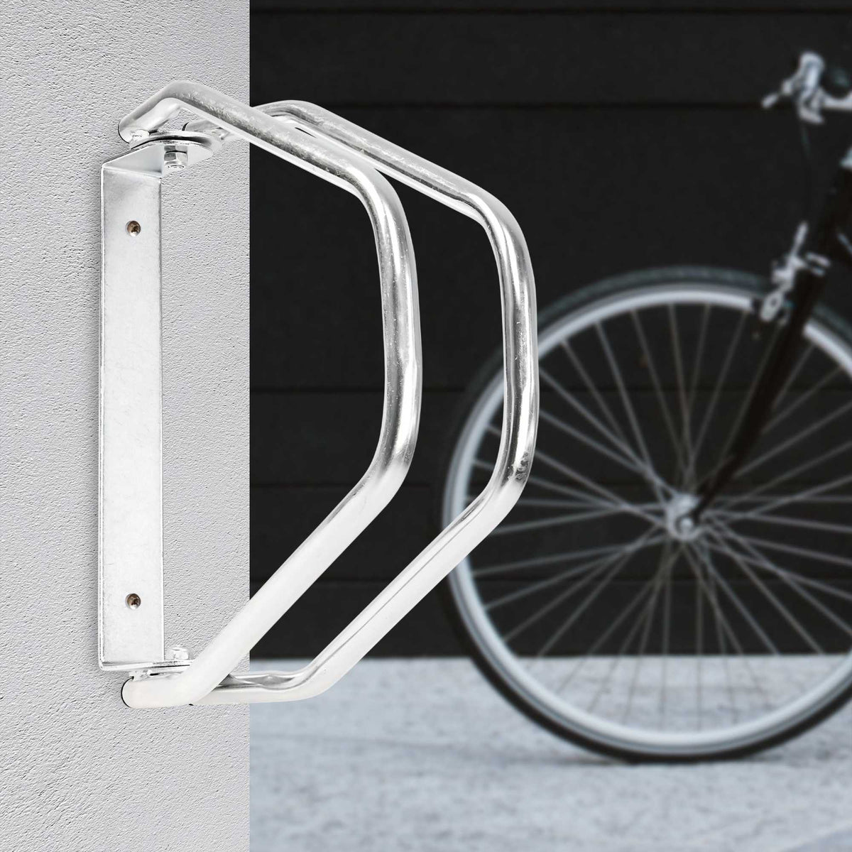 Adjustable wall bike stand