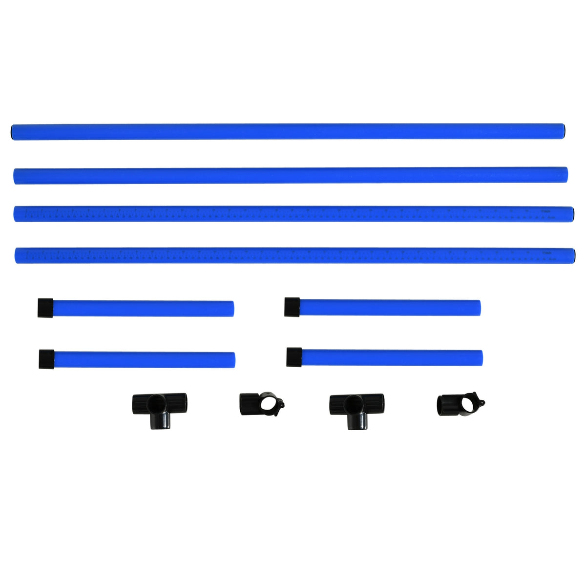Agility Hurdle Set Slalom Bars Dog Training Set 4 X Hurdles, Plastic, Blue, 99X65X94Cm