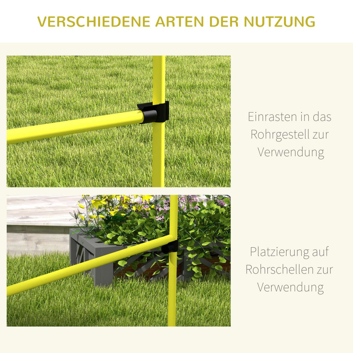 Agility hurdle set slalom poles dog training set 4 x hurdles, plastic, yellow, 99x65x94cm