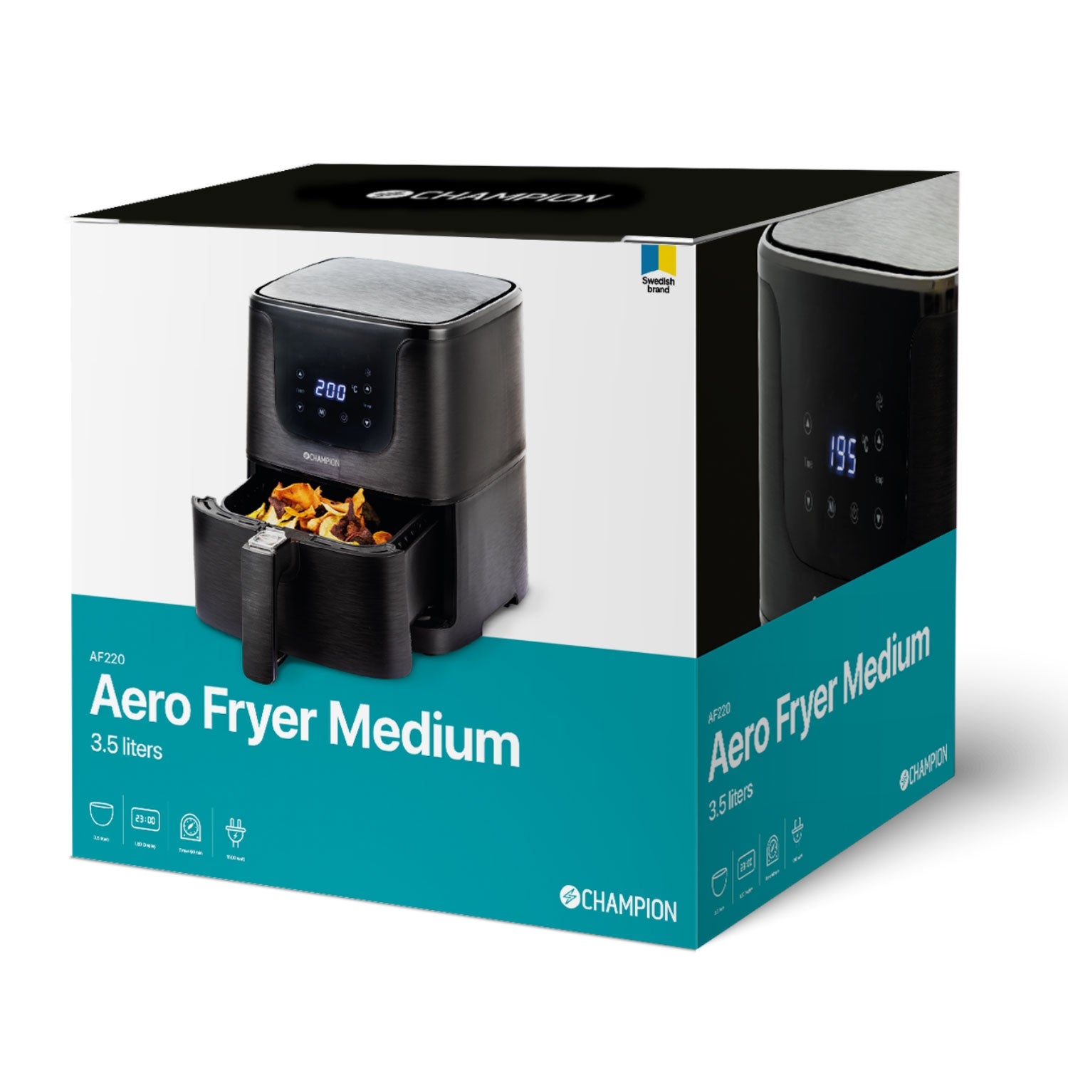 Air Fryer Medium 3.5L 1500W AF220 Black