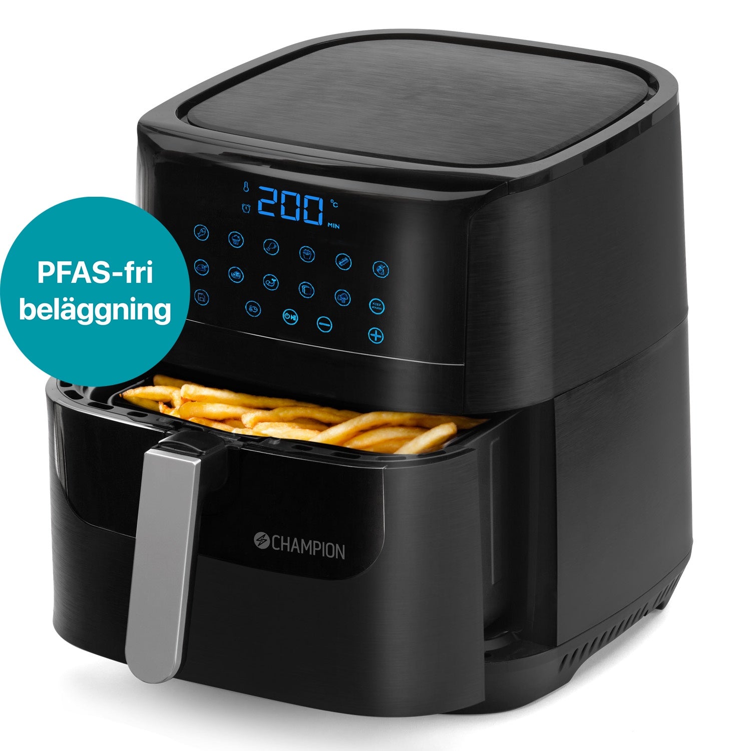 Air Fryer XL Ceramic 5.5L 1800W AF600 Black