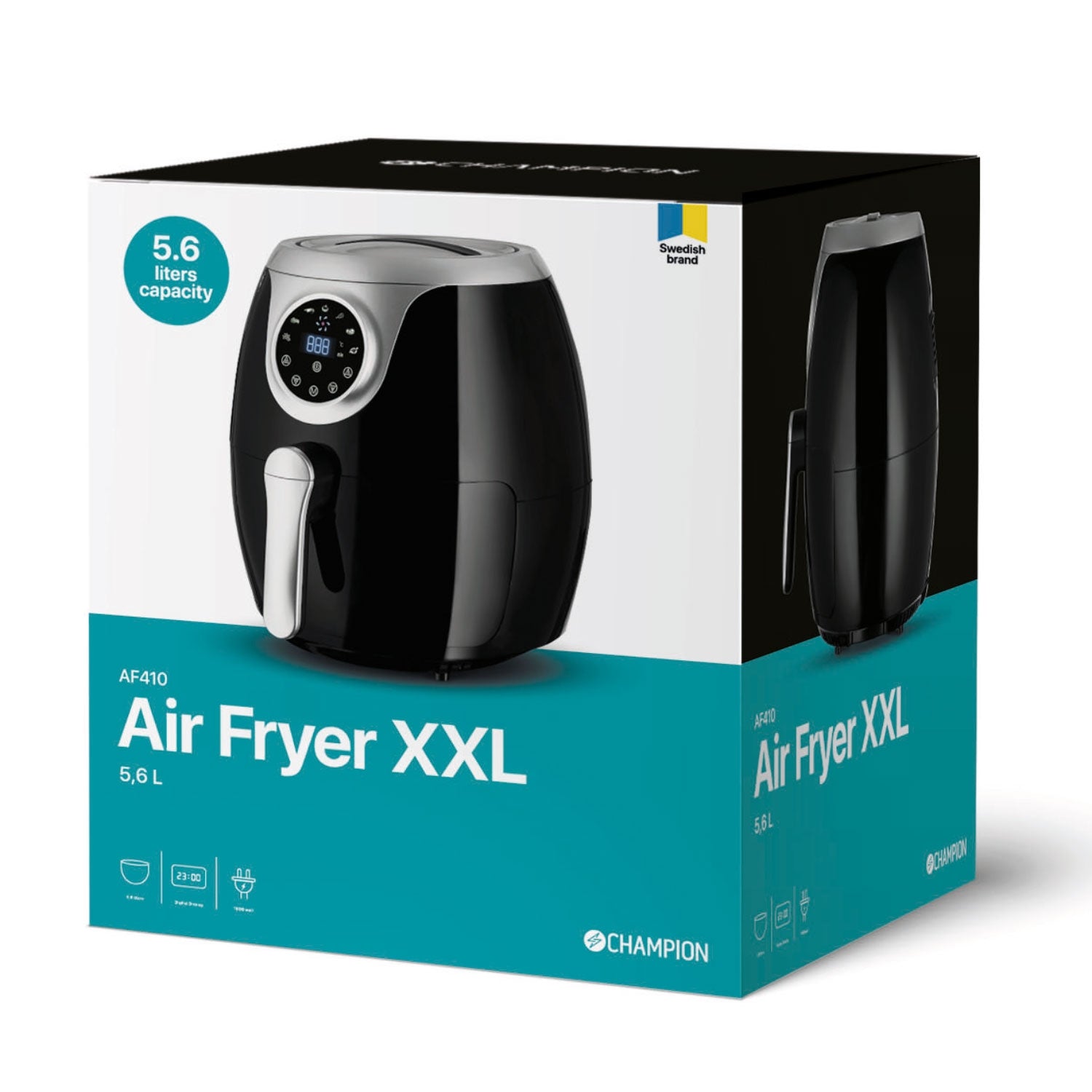 Air Fryer XXL 5.6L 1800W AF410 Black/Silver