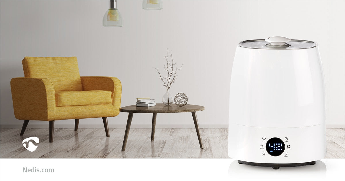 Air Humidifier | 110 W | With Cool and Warm Mist | 5.5 l | Hygrometer | Timer | Suitable for space up to: 50 m² | Grey / White