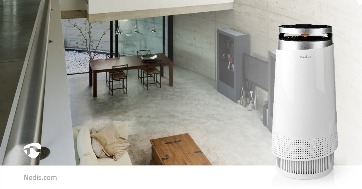 Air Purifier | Suitable for space up to: 20 m² | Clean Air Delivery Rate (CADR): 130 m³/h | Air quality indicator | White