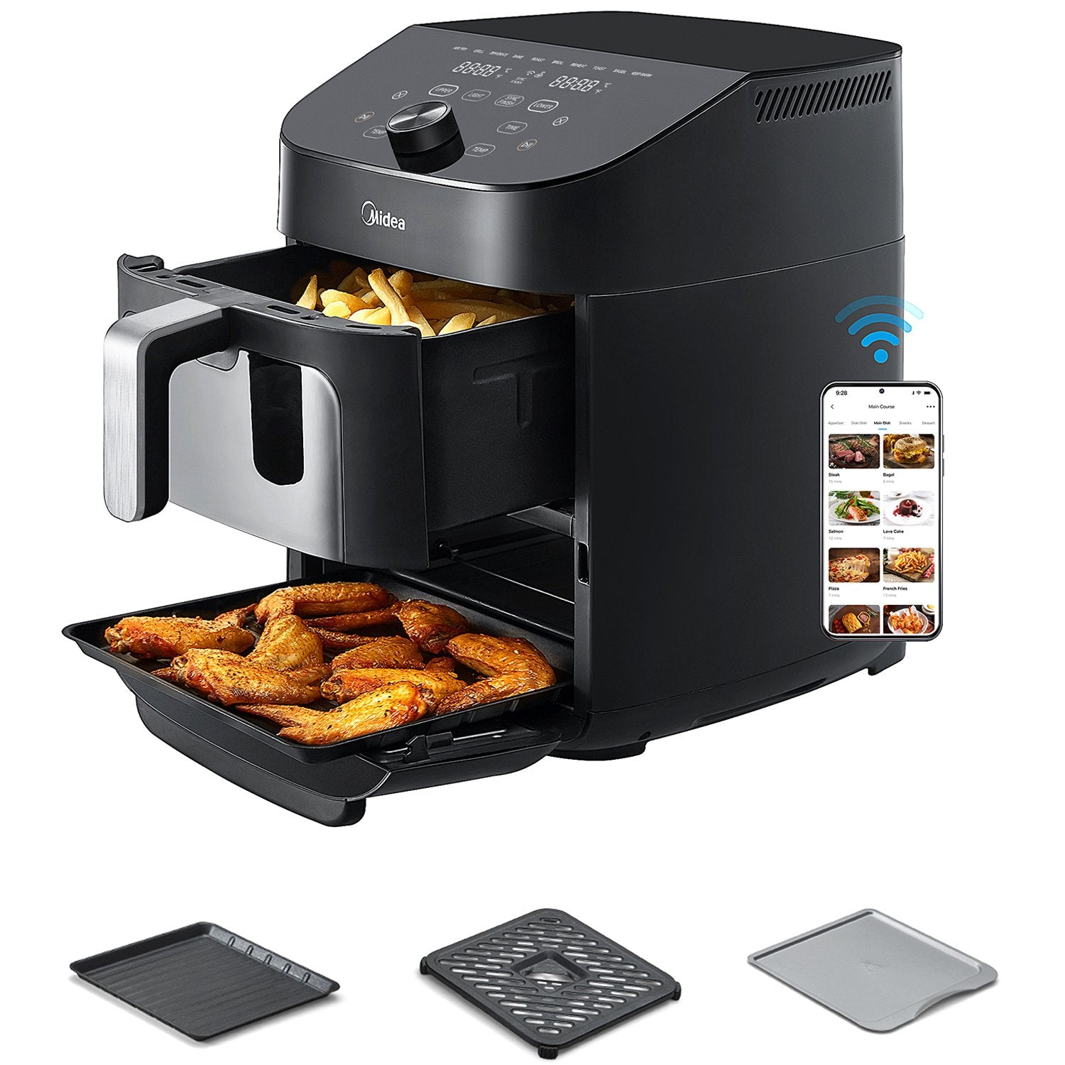 Airfryer 2 in 1 Combination with Oven 6.4 + 4.4 Liter
