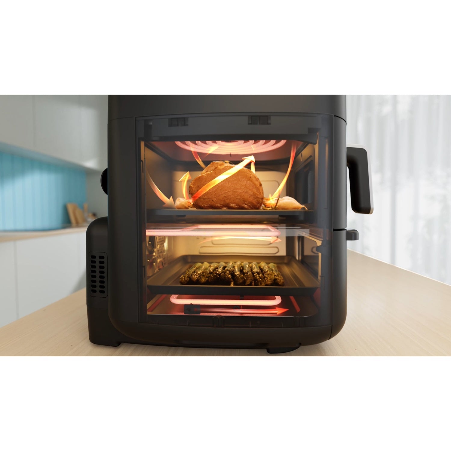 Airfryer 2 in 1 Combination with Oven 6.4 + 4.4 Liter