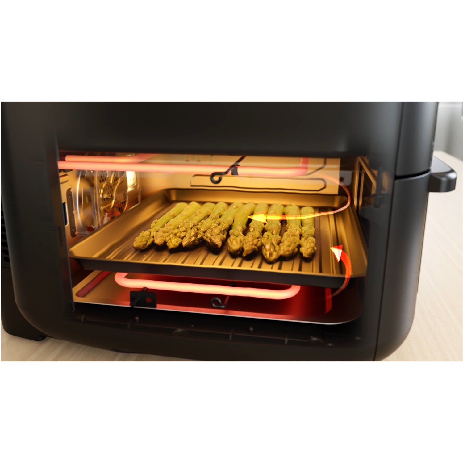 Airfryer 2 in 1 Combination with Oven 6.4 + 4.4 Liter