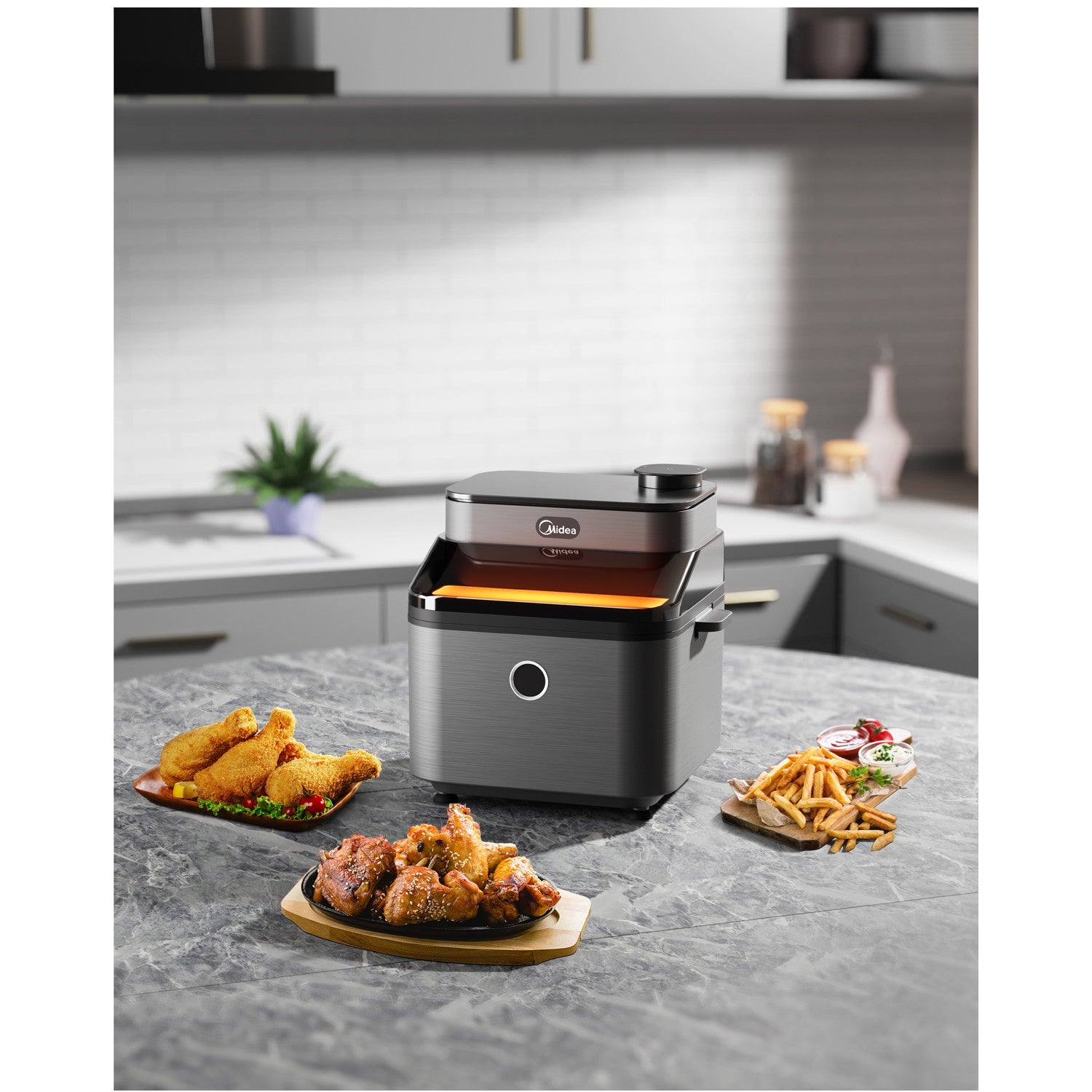 Airfryer with Juicylock and Window 7 Liter