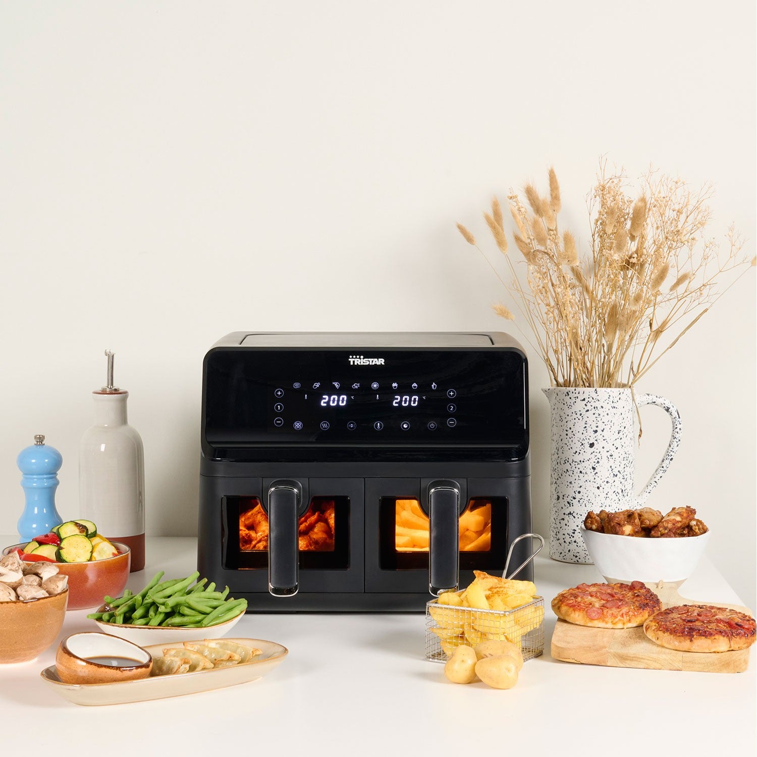 Air fryer with double baskets FR-9040 2X4L