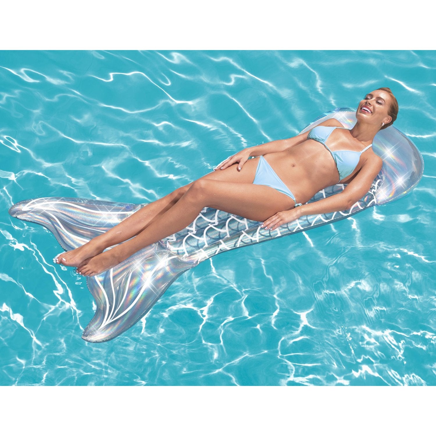 Air mattress 1.93m Rainbow iridescent