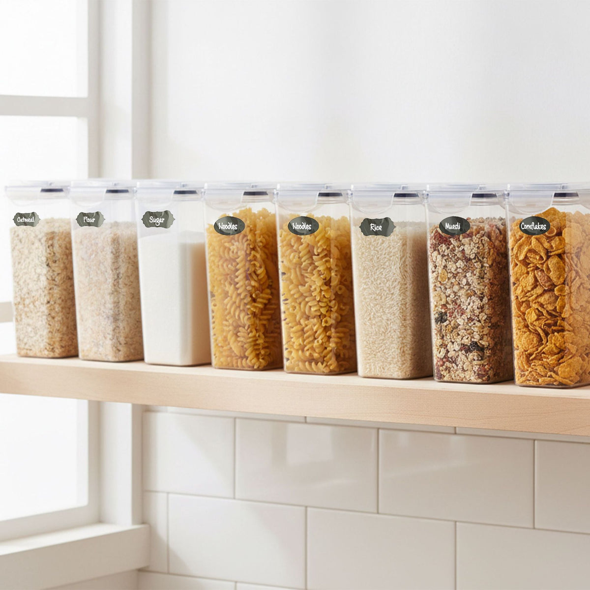 Airtight Food Storage Containers, 3.7L, 2 Pack