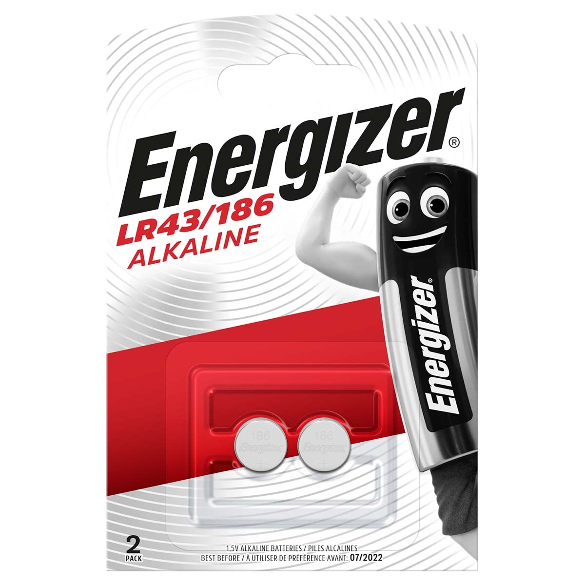 Alkaline Batteries LR43 | 1.5 V| 2-Blister