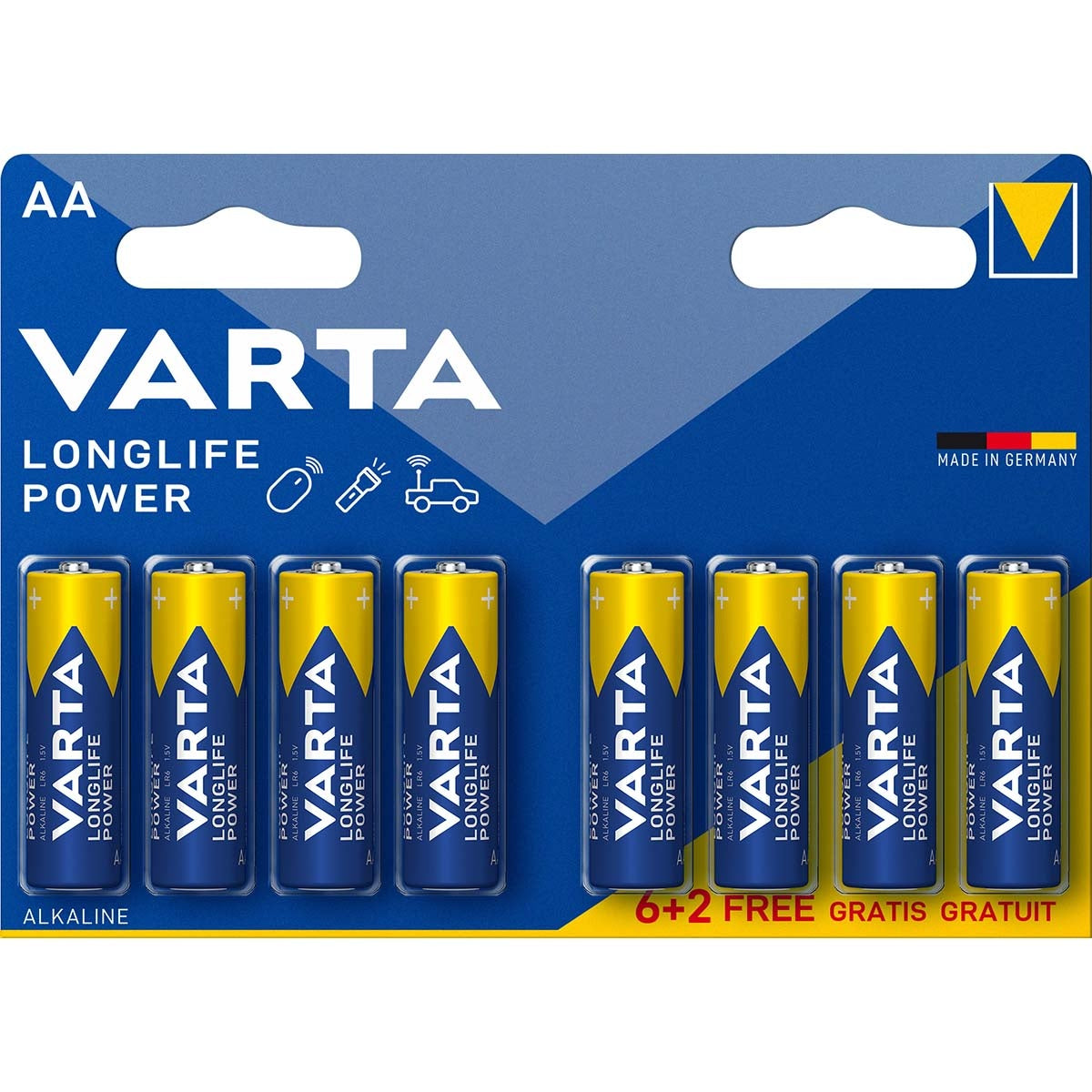 Alkaline Battery AA | 1.5 V DC | 8-Promotional blisters