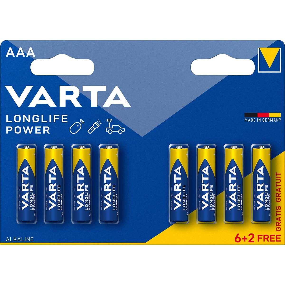 Alkaline Battery AAA | 1.5 V DC | 8-Promotional blisters