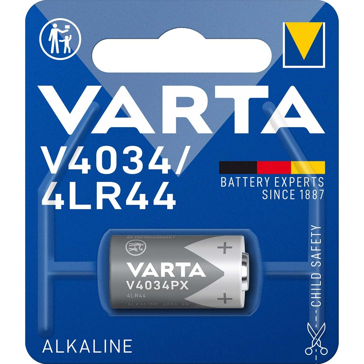 Alkaline Battery LR44 | 6 V DC | 170 mAh | 1-Blister | Blue / Silver