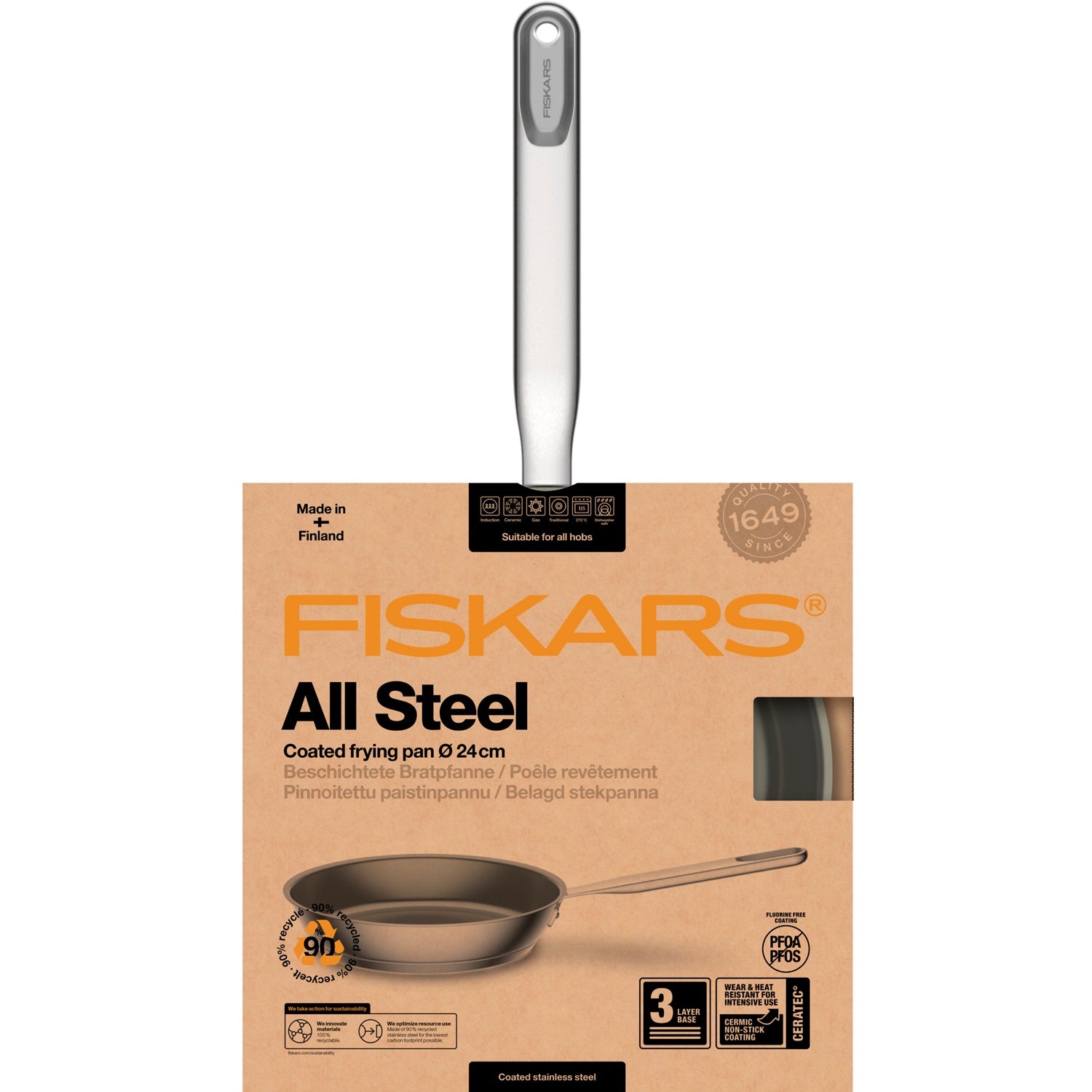 All Steel frying pan 24 cm