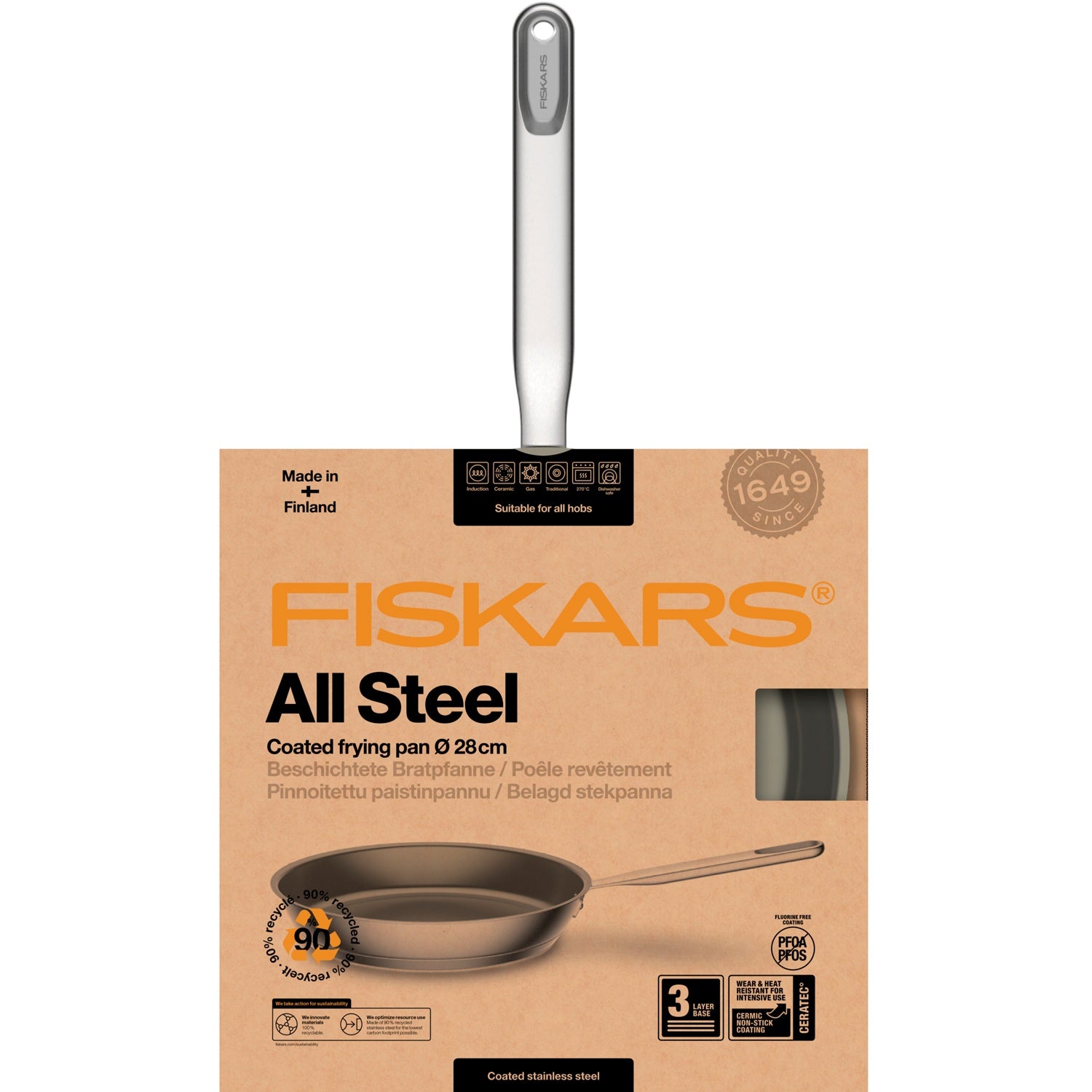 All Steel frying pan 28 cm