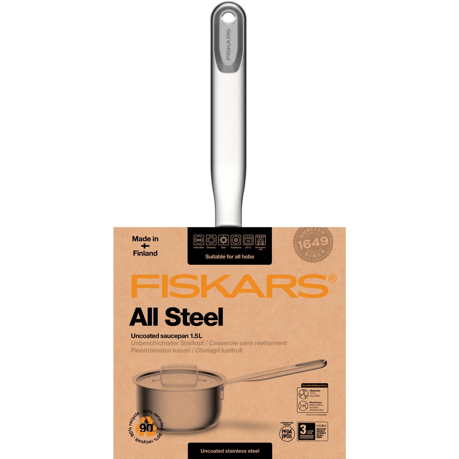 All Steel pan 1.5L