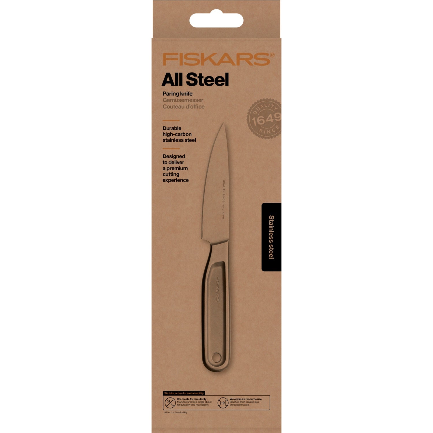 All Steel vegetable knife 10 cm