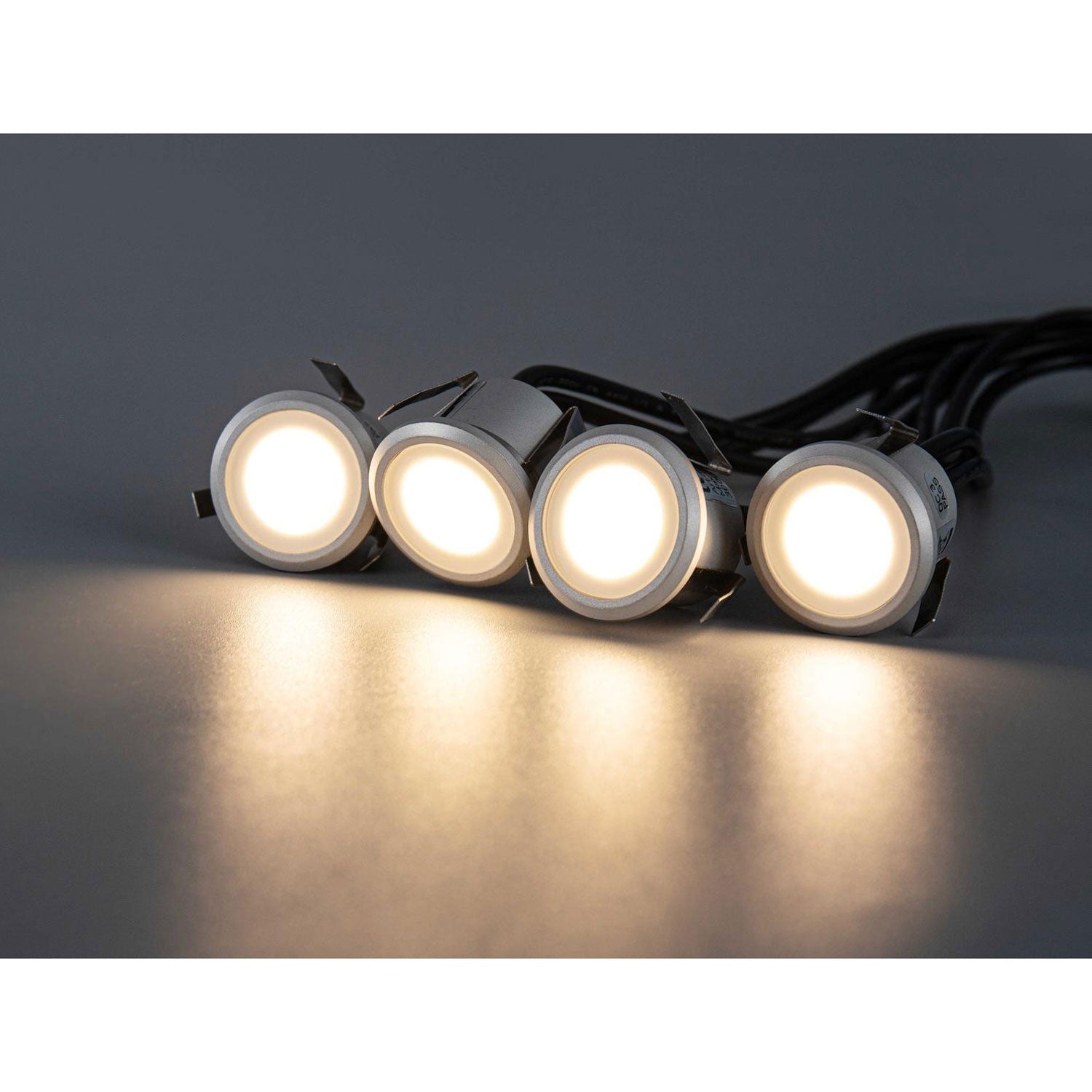 Allan Decklight kit 4-pack incl power adapter 12V 3000K 10lm IP67