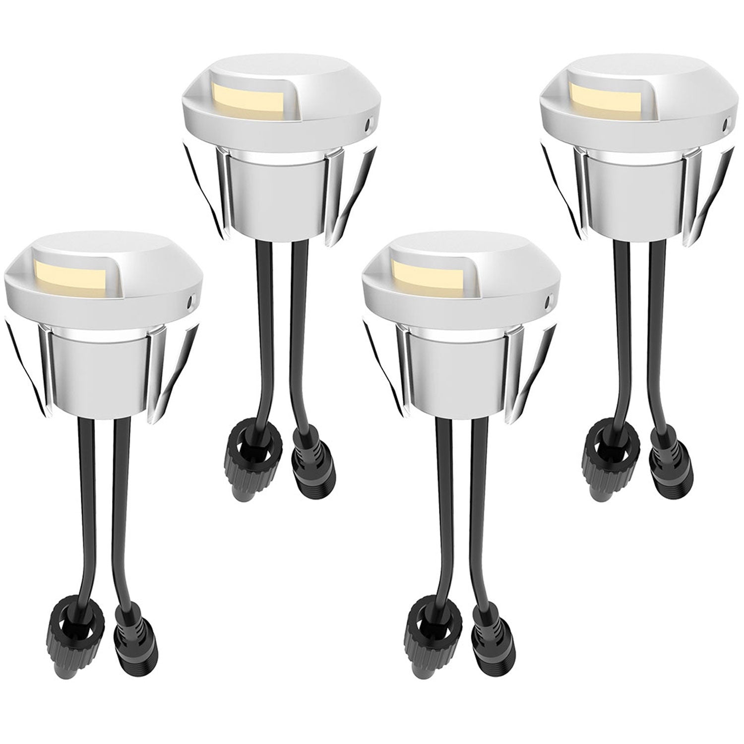 Allan Steplight kit 4-pack incl power adapter 12V 3000K 5lm IP67