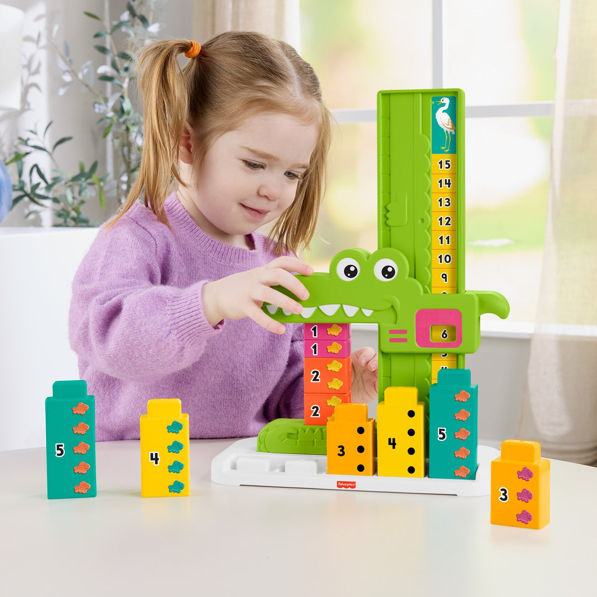 Alligator Stacking Toy, Numbers & Math Learning, 38 cm