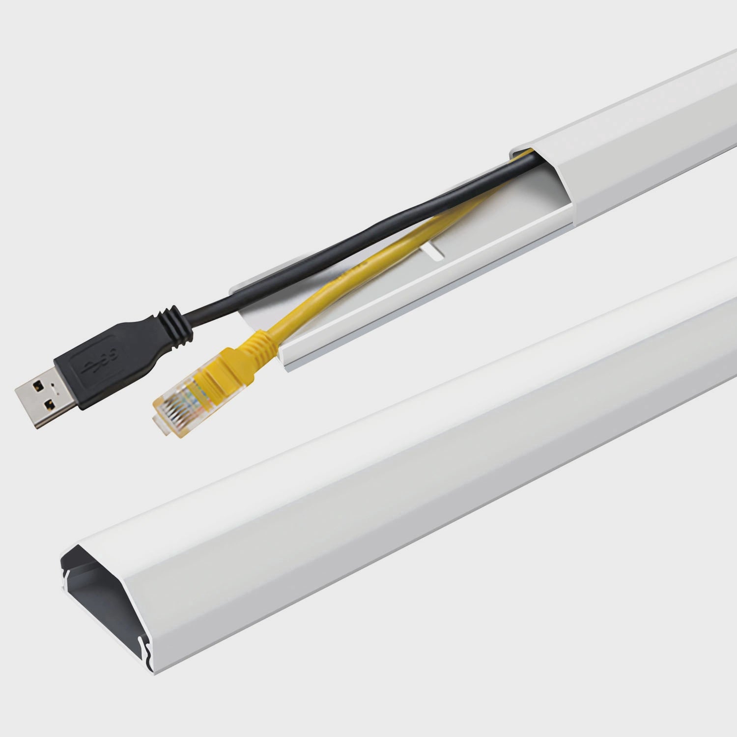 Aluminum Cable Channel, 110 cm, Wall Mountable