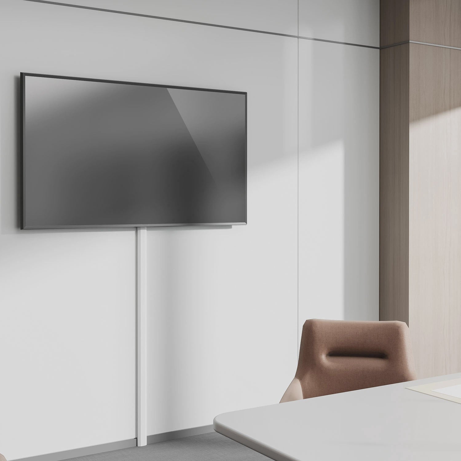 Aluminum Cable Channel, 75cm, Wall Mount, White