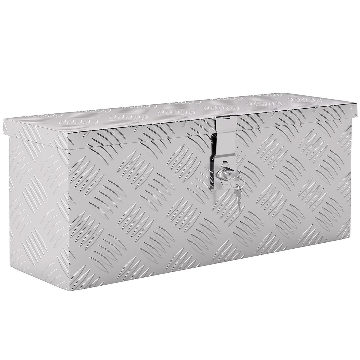 Aluminum Tool Box with Lock, Lightweight, 50x15.5x20.5 cm