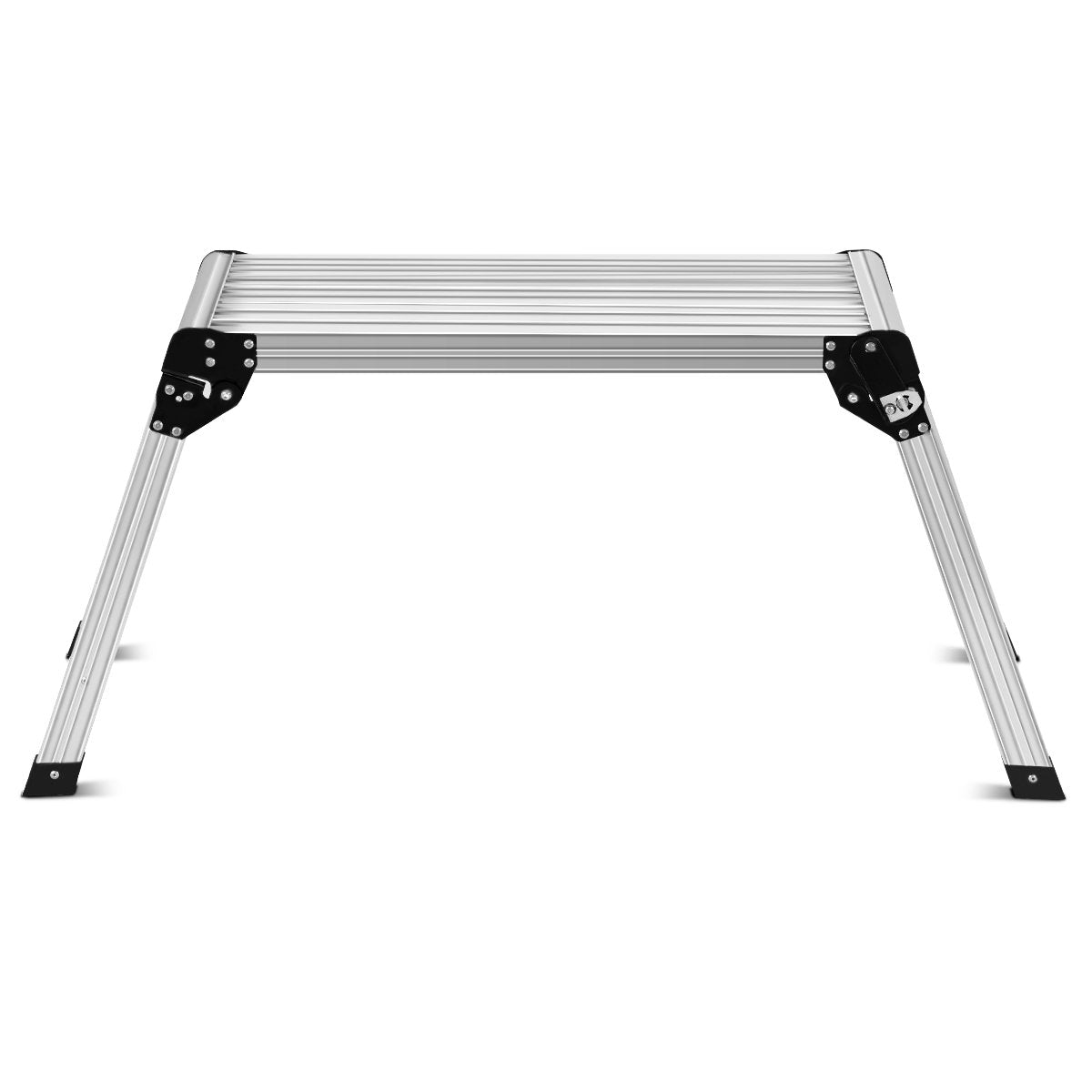 Aluminum platform folding workbench step ladder work platform 150 kg