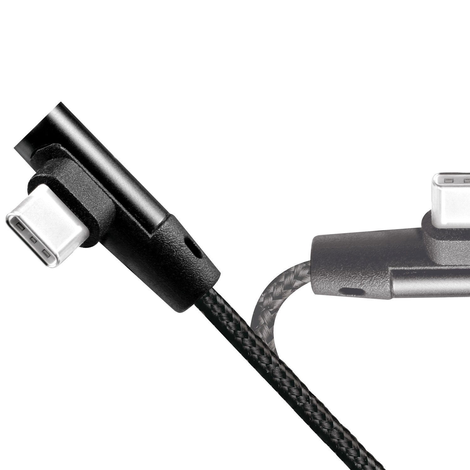 Angled USB-C cable USB 2.0 Max 3A 1m